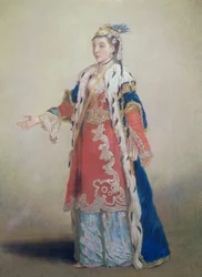 Fränkische Frau aus Pera, Konstantinopel, 1738-43